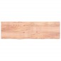 Ripiano Muro Marrone Chiaro 200x60x4cm Massello Rovere Trattato