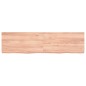 Ripiano Muro Marrone Chiaro 120x30x6cm Massello Rovere Trattato