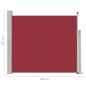 vidaXL Tenda Laterale Retrattile per Patio 100x300 cm Rossa vidaXL Tenda Laterale Retrattile per Patio 100x300 cm Rossa