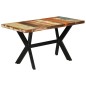 Tavolo da Pranzo 140x70x75 cm in Legno Massello di Recupero