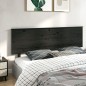 Testiera per Letto Nera 204x6x82,5 cm in Legno Massello di Pino Testiera per Letto Nera 204x6x82,5 cm in Legno Massello di Pino