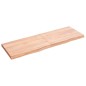Ripiano Muro Marrone Chiaro 120x40x4cm Massello Rovere Trattato