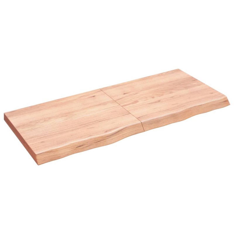 Ripiano Muro Marrone Chiaro 140x60x6cm Massello Rovere Trattato Ripiano Muro Marrone Chiaro 140x60x6cm Massello Rovere Trattato