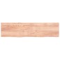 vidaXL Ripiano Muro Marrone 200x50x(2-4) cm Massello Rovere Trattato vidaXL Ripiano Muro Marrone 200x50x(2-4) cm Massello Rovere Trattato