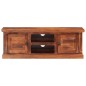 vidaXL Mobile TV con Ante 112x30x40 cm in Legno Massello di Acacia