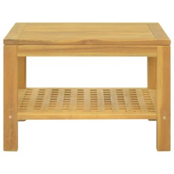 Tavolino da Salotto 60x60x40 cm in Legno Massello di Teak