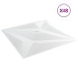 Pannelli Murali 48 pz Bianchi 50x50 cm EPS 12 m² Stella Pannelli Murali 48 pz Bianchi 50x50 cm EPS 12 m² Stella