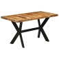 Tavolo da Pranzo 140x70x75 cm in Legno Grezzo Massello di Mango Tavolo da Pranzo 140x70x75 cm in Legno Grezzo Massello di Mango