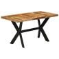 Tavolo da Pranzo 140x70x75 cm in Legno Grezzo Massello di Mango Tavolo da Pranzo 140x70x75 cm in Legno Grezzo Massello di Mango