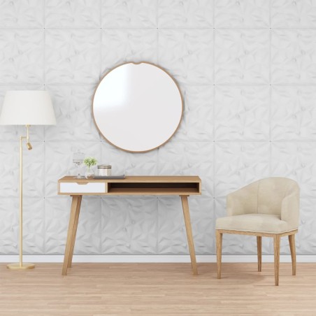 vidaXL Pannelli Murali 12 pz Bianchi 50x50 cm XPS 3 m² Ametista