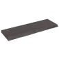 Ripiano Muro Grigio Scuro 120x40x6 cm Massello Rovere Trattato Ripiano Muro Grigio Scuro 120x40x6 cm Massello Rovere Trattato