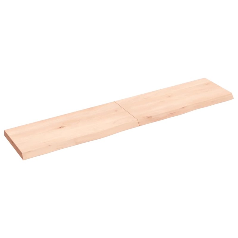 Ripiano a Parete 140x30x4 cm Legno Massello Rovere Non Trattato Ripiano a Parete 140x30x4 cm Legno Massello Rovere Non Trattato