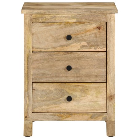 Comodino 45x35x60 cm in Legno Massello di Mango