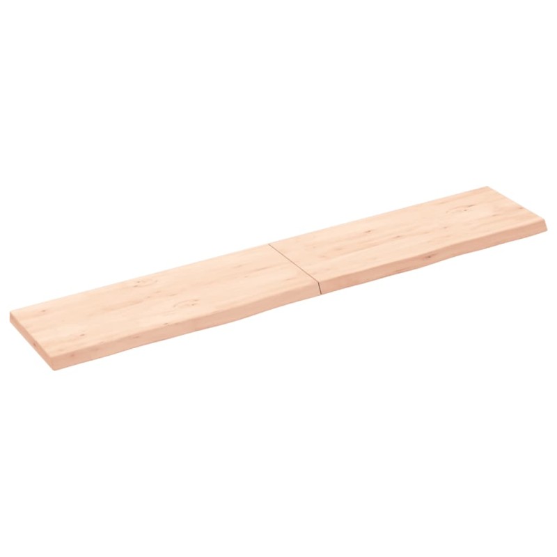 Ripiano a Parete 160x30x4 cm Legno Massello Rovere Non Trattato Ripiano a Parete 160x30x4 cm Legno Massello Rovere Non Trattato