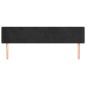 Testiera ad Orecchio Nera 163x16x78/88 cm in Velluto Testiera ad Orecchio Nera 163x16x78/88 cm in Velluto