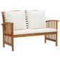 Set Divani da Giardino 5 pz con Cuscini in Massello di Acacia Set Divani da Giardino 5 pz con Cuscini in Massello di Acacia