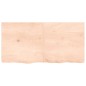 vidaXL Ripiano a Parete 120x60x(2-6) cm Massello Rovere Non Trattato vidaXL Ripiano a Parete 120x60x(2-6) cm Massello Rovere Non Trattato