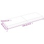 Ripiano a Parete 120x40x4 cm Legno Massello Rovere Non Trattato Ripiano a Parete 120x40x4 cm Legno Massello Rovere Non Trattato