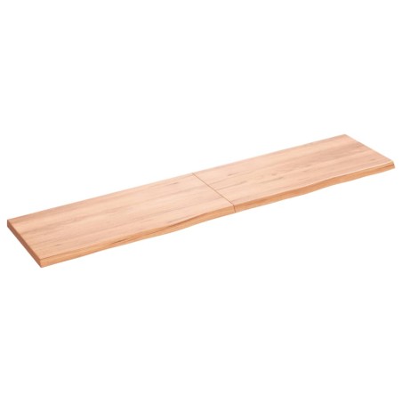 Ripiano Muro Marrone Chiaro 180x40x4cm Massello Rovere Trattato