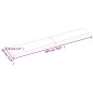 Ripiano a Parete 180x30x6 cm Legno Massello Rovere Non Trattato