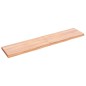 vidaXL Ripiano Muro Marrone 140x30x(2-4) cm Massello Rovere Trattato vidaXL Ripiano Muro Marrone 140x30x(2-4) cm Massello Rovere Trattato