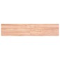 vidaXL Ripiano Muro Marrone 140x30x(2-4) cm Massello Rovere Trattato vidaXL Ripiano Muro Marrone 140x30x(2-4) cm Massello Rovere Trattato