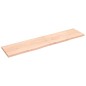 Ripiano a Parete 220x50x4 cm Legno Massello Rovere Non Trattato Ripiano a Parete 220x50x4 cm Legno Massello Rovere Non Trattato