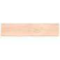 Ripiano a Parete 220x50x4 cm Legno Massello Rovere Non Trattato Ripiano a Parete 220x50x4 cm Legno Massello Rovere Non Trattato
