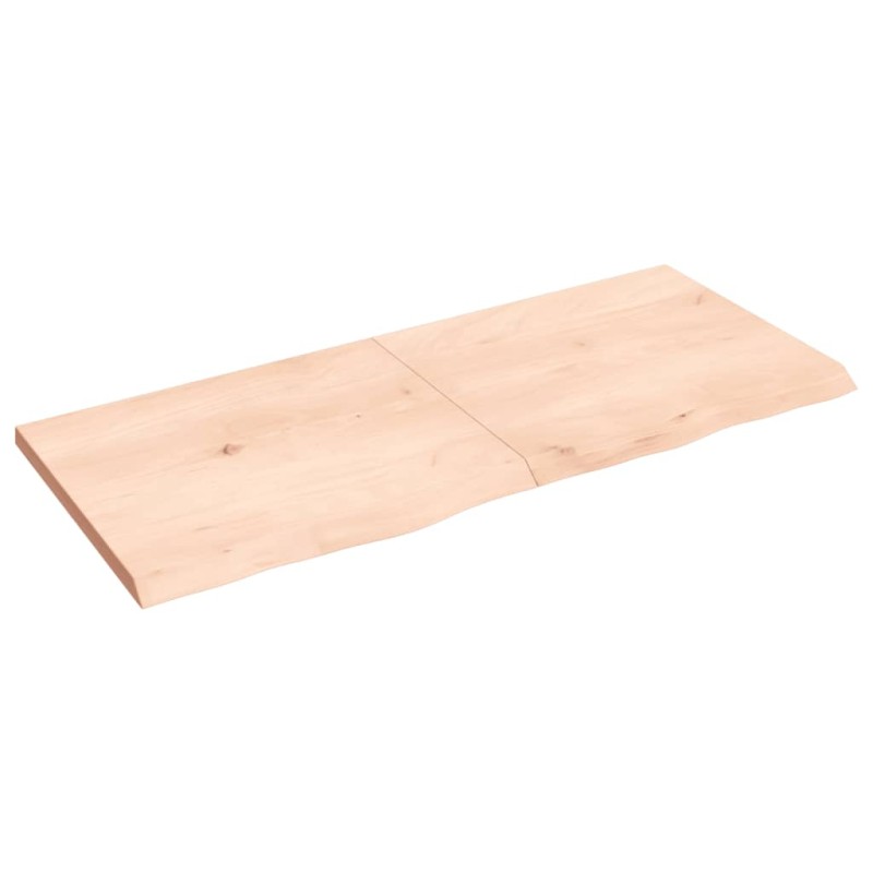 Ripiano a Parete 140x60x4 cm Legno Massello Rovere Non Trattato Ripiano a Parete 140x60x4 cm Legno Massello Rovere Non Trattato