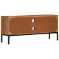 Mobile TV Marrone Miele e Grigio 110x30x50cm in Legno di Acacia Mobile TV Marrone Miele e Grigio 110x30x50cm in Legno di Acacia