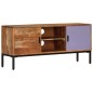 Mobile TV Marrone Miele e Grigio 110x30x50cm in Legno di Acacia Mobile TV Marrone Miele e Grigio 110x30x50cm in Legno di Acacia
