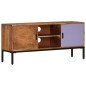 Mobile TV Marrone Miele e Grigio 110x30x50cm in Legno di Acacia Mobile TV Marrone Miele e Grigio 110x30x50cm in Legno di Acacia