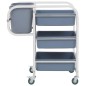 Carrello da Cucina con Contenitori in Plastica 82x43,5x93 cm Carrello da Cucina con Contenitori in Plastica 82x43,5x93 cm