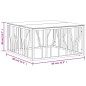 Tavolino da Salotto Argento 80x80x40 cm in Acciaio Inox e Vetro