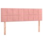 Testiere 2 pz Rosa 72x5x78/88 cm in Velluto Testiere 2 pz Rosa 72x5x78/88 cm in Velluto