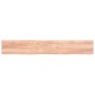 Ripiano Muro Marrone Chiaro 200x30x4cm Massello Rovere Trattato