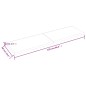 Ripiano a Parete 220x60x6 cm Legno Massello Rovere Non Trattato Ripiano a Parete 220x60x6 cm Legno Massello Rovere Non Trattato