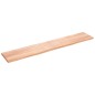 Ripiano Muro Marrone Chiaro 220x40x4cm Massello Rovere Trattato Ripiano Muro Marrone Chiaro 220x40x4cm Massello Rovere Trattato