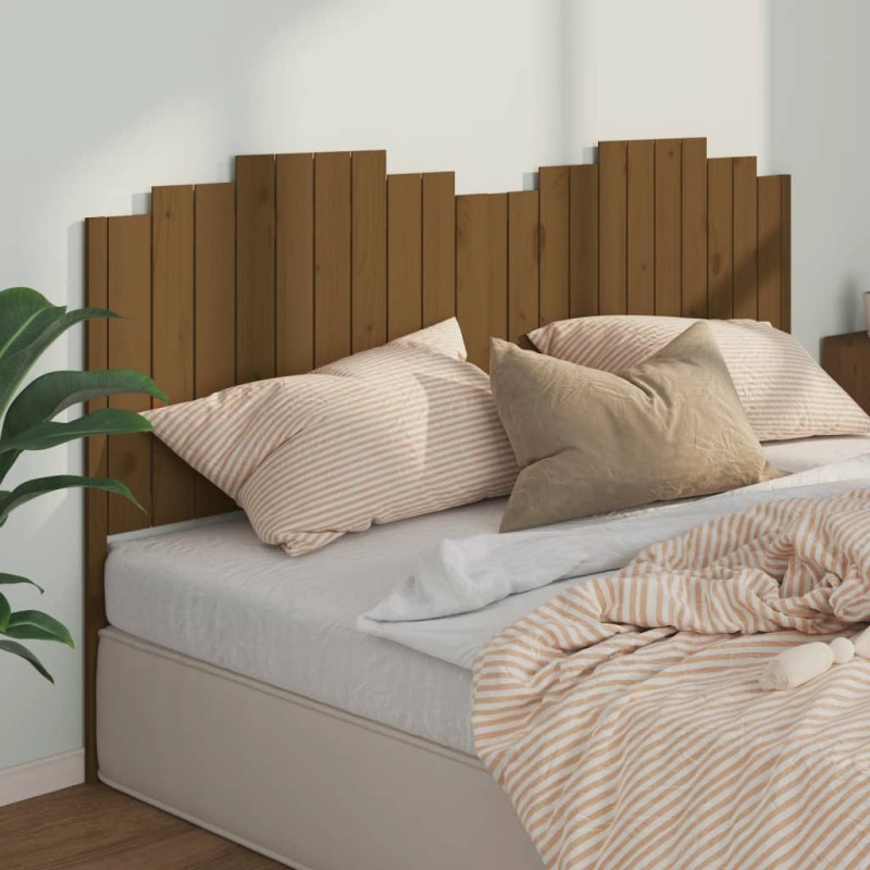 Testiera per Letto Miele 206x4x110 cm in Legno Massello di Pino Testiera per Letto Miele 206x4x110 cm in Legno Massello di Pino