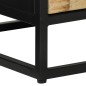 Credenza con 2 Ante 55x35x75 cm Legno Massello di Mango e Ferro Credenza con 2 Ante 55x35x75 cm Legno Massello di Mango e Ferro