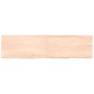 vidaXL Ripiano a Parete 120x30x(2-4) cm Massello Rovere Non Trattato vidaXL Ripiano a Parete 120x30x(2-4) cm Massello Rovere Non Trattato