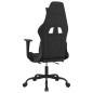 Sedia da Gaming con Poggiapiedi Nero e Blu in Tessuto Sedia da Gaming con Poggiapiedi Nero e Blu in Tessuto
