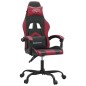 vidaXL Sedia Gaming Nero e Rosso Vino in Similpelle vidaXL Sedia Gaming Nero e Rosso Vino in Similpelle