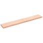 Ripiano a Parete 200x30x6 cm Legno Massello Rovere Non Trattato Ripiano a Parete 200x30x6 cm Legno Massello Rovere Non Trattato