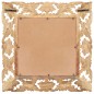 Specchio Intagliato a Mano 50x50 cm in Legno Massello di Mango Specchio Intagliato a Mano 50x50 cm in Legno Massello di Mango