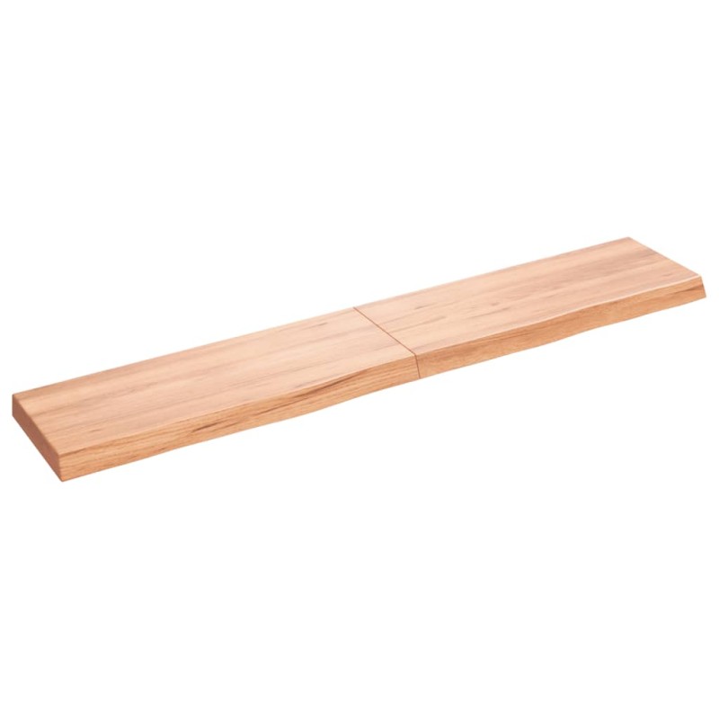 Ripiano Muro Marrone Chiaro 160x30x6cm Massello Rovere Trattato Ripiano Muro Marrone Chiaro 160x30x6cm Massello Rovere Trattato