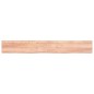 vidaXL Ripiano Muro Marrone 220x30x(2-6) cm Massello Rovere Trattato vidaXL Ripiano Muro Marrone 220x30x(2-6) cm Massello Rovere Trattato