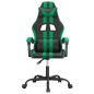 Sedia da Gaming Nera e Verde in Similpelle Sedia da Gaming Nera e Verde in Similpelle