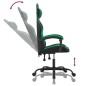 Sedia da Gaming Nera e Verde in Similpelle Sedia da Gaming Nera e Verde in Similpelle