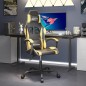 Sedia da Gaming Nera e Oro in Similpelle Sedia da Gaming Nera e Oro in Similpelle
